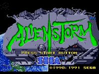 une photo d'Ã©cran de Alien Storm sur Sega Megadrive